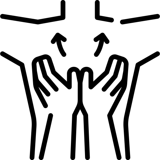icon from Freepik hands massaging back icon