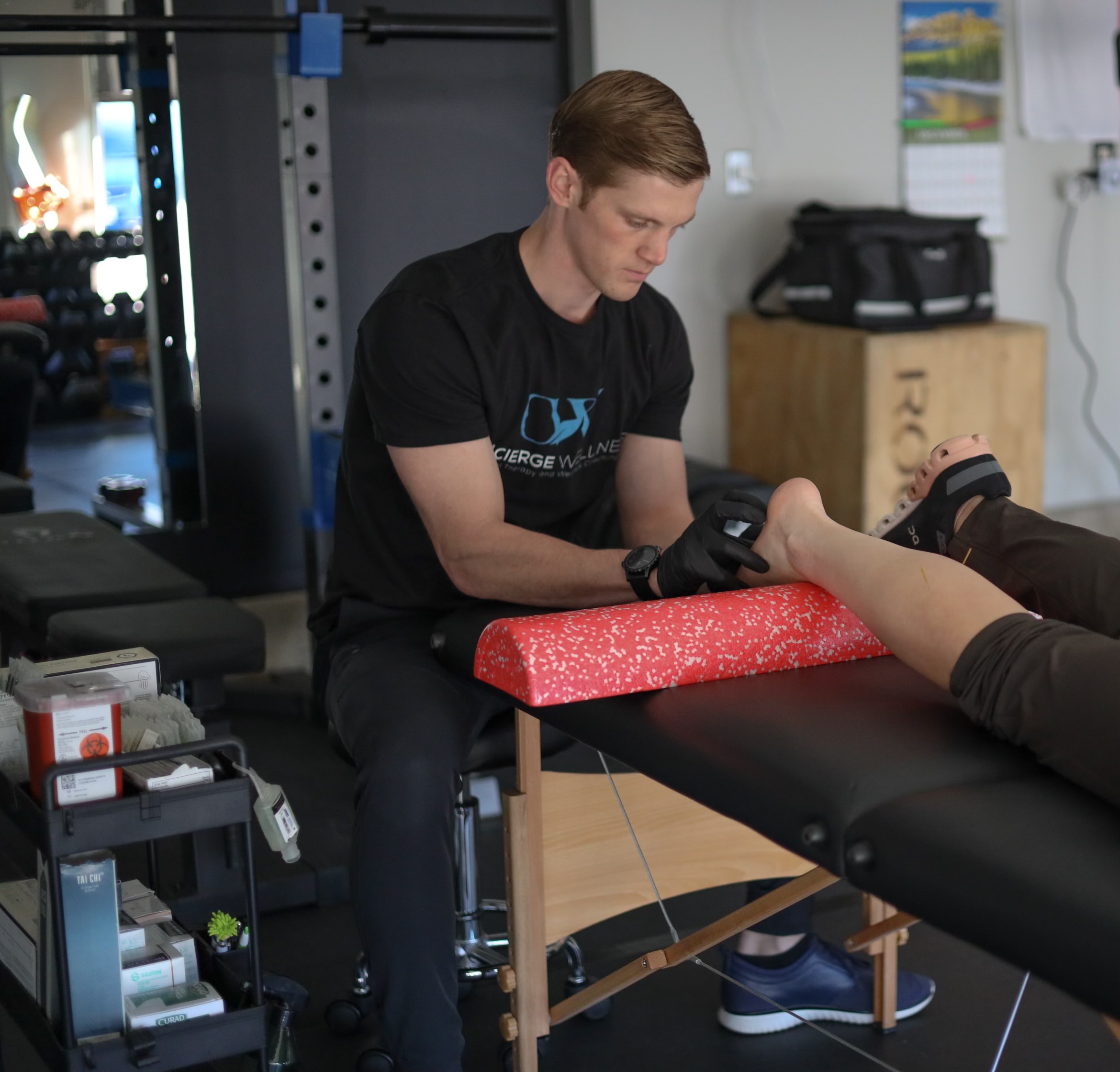 Dr. Wade providing guidance and treatment